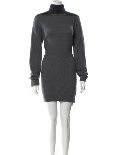 Pre-owned Alexander Wang Cashmere Knee-length Dress In Gray
