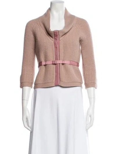 Pre-owned Alexander Wang Cashmere Plaid Print Evening Jacket In Pink