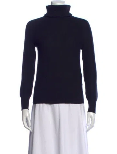 Pre-owned Alexander Wang Cashmere Turtleneck Sweater In Blue