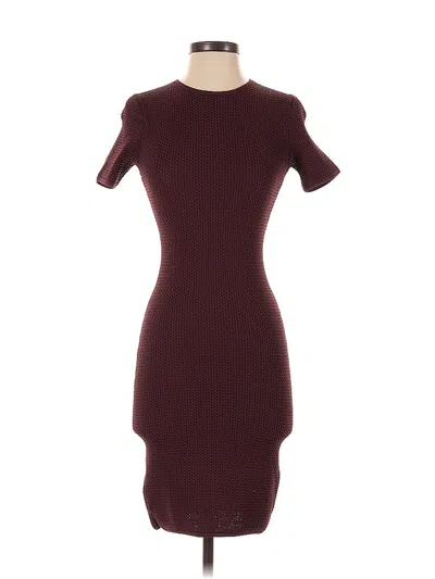 Pre-owned Alexander Wang Casual Dress In Burgundy