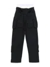 Alexander Wang Black Multi-pocket Casual Pants In Grey