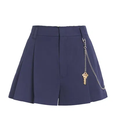 ALEXANDER WANG CHAIN-DETAIL SHORTS