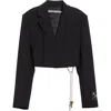 Alexander Wang Cropped Blazer In Black