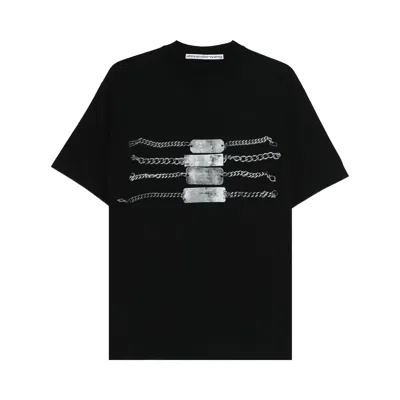 Pre-owned Alexander Wang Chain Graphic Short-sleeve Tee 'white' | Men's Size S