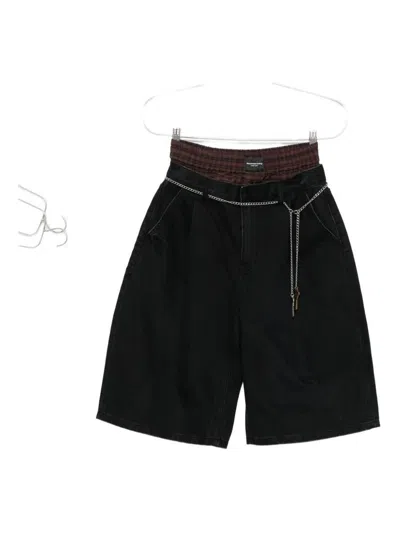 ALEXANDER WANG ALEXANDER WANG CHAIN-LINK HIGH WAIST SHORTS