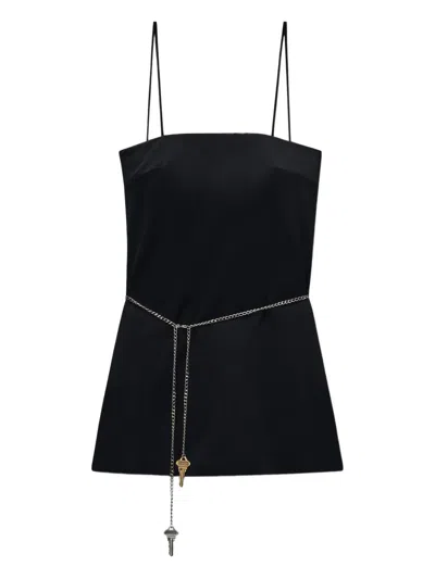 Alexander Wang Chain-embellished Mini Dress In Black
