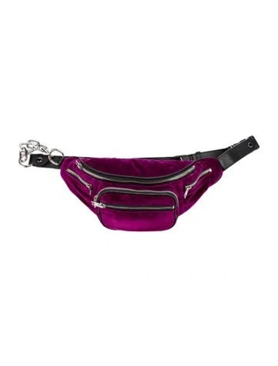 Pre-owned Alexander Wang Chain-link Belt Bag In Purple