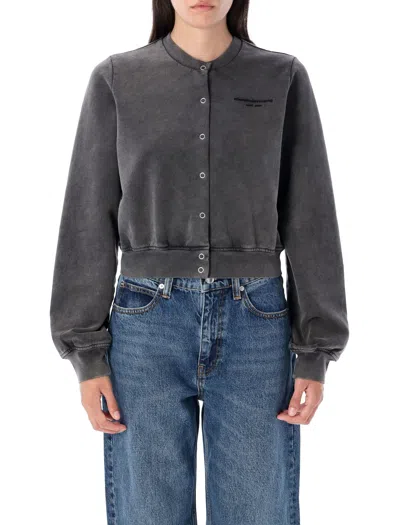 Alexander Wang Charcoal Cotton Cardigan