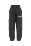Alexander Wang Cotton Joggers With Elastic Waistband And Cuffs In Grey