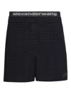 Alexander Wang Check-pattern Boxer Shorts In Blue