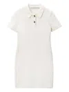 Alexander Wang Polo Mini Dress With Embossed Logo In White
