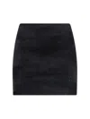 Alexander Wang Chenille Mini Skirt In Multi