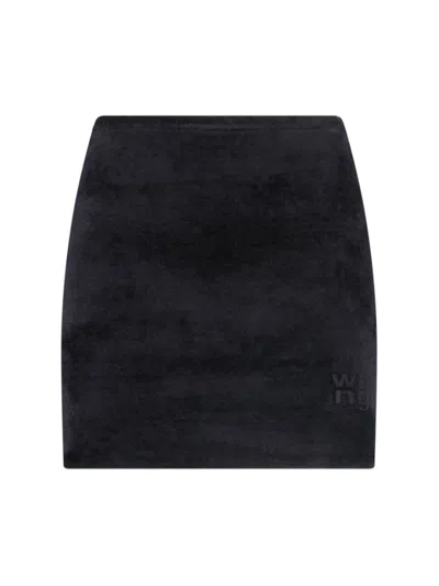 Alexander Wang Chenille Mini Skirt In Multi