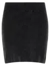 Alexander Wang Chenille Skirt In Black