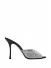 Alexander Wang Cher Crystal-hotfix 105mm Mule In Multi