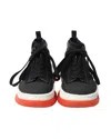 Alexander Wang Chunky Mesh Trainers In Black Cotton In Black