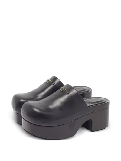 Pre-owned Alexander Wang Chunky Platform Clogs In Black