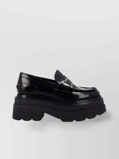 Alexander Wang Chunky Sole Lace-up Shoes With Metal Detail In Black