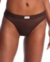 Alexander Wang Classic Bodywear Thong In Chocolate