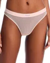 Alexander Wang Classic Bodywear Thong In Peach Skin