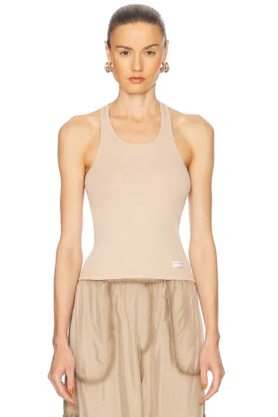 Alexander Wang Classic Racer Tank Top In Doeskin