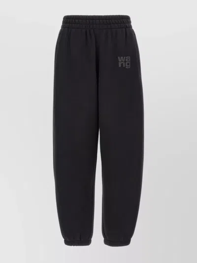 Alexander Wang Essential Terry Classic Cotton Sweatpant In Black