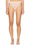 Alexander Wang Classic Bodywear Thong In Peach Skin
