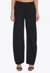 Alexander Wang Classic Wool Straight Pants In Black