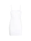 Alexander Wang Clear Crystal Rib Mini Dress