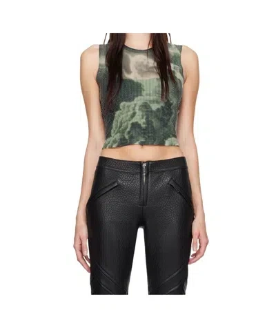 Alexander Wang Cloud Printed Vest In Black
