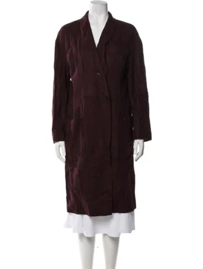 Pre-owned Alexander Wang Coat In Burgundy