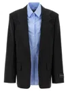 Alexander Wang Pre-styled Oversized Boxy Blazer & Shirt In Black