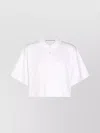 Alexander Wang Collared Shirt With Short Sleeves In White