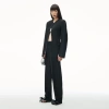 ALEXANDER WANG COLLARLESS TAILORED JACKET WITH SLITS
