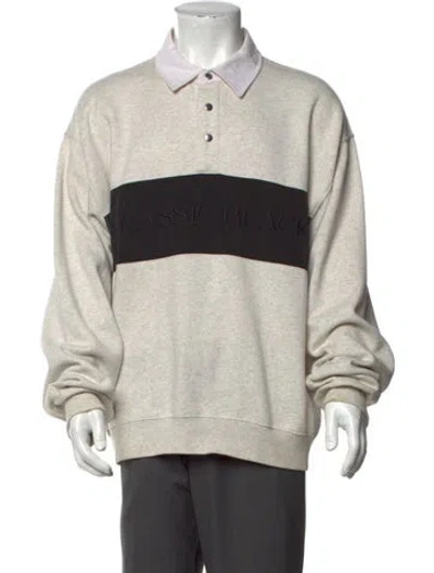 Pre-owned Alexander Wang Colorblock Pattern Collar Sweatshirt In Neutrals
