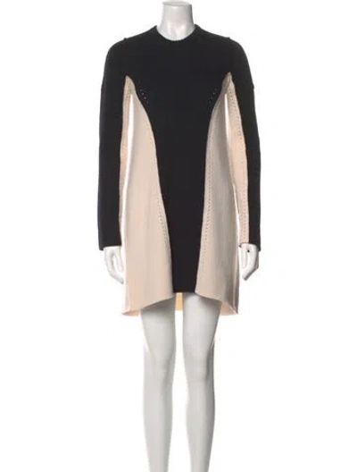 Pre-owned Alexander Wang Colorblock Pattern Mini Dress In Black