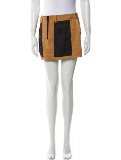 Pre-owned Alexander Wang Colorblock Pattern Mini Skirt In Multi
