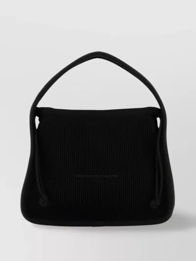 Alexander Wang Compact Ryan Fabric Handbag In Black