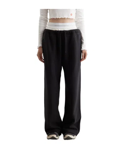ALEXANDER WANG CONTRASTING WAIST-EDGE SWEATPANTS