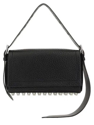 Alexander Wang Black Leather Ricco Medium Shoulder Bag