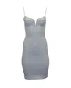 Alexander Wang Corset Bodycon Dress In Mint Polyamide In Green