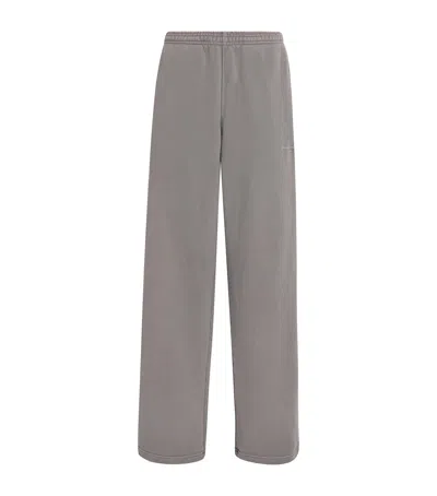 Alexander Wang Cotton Articulated-leg Sweatpants In Gray