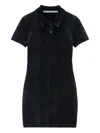 Alexander Wang Cotton-blend Chenille Minidress In Black