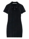 Alexander Wang Cotton-blend Chenille Minidress Clothing In Black
