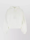 ALEXANDER WANG COTTON BLEND HOODED SWEATSHIRT WITH OVERSIZED FIT