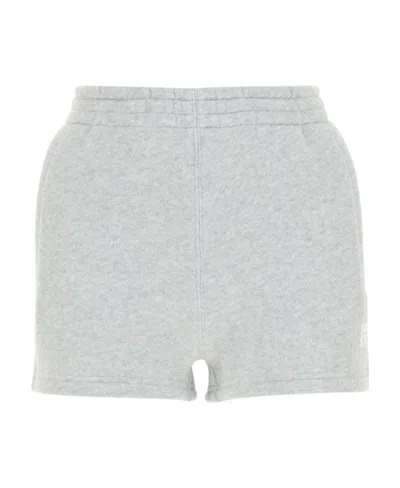 Alexander Wang Cotton-blend Mini Shorts In White