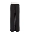 Alexander Wang High Waisted Pleated Pant With Logo Elastic Clothing In Black
