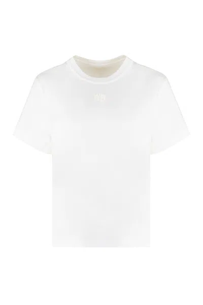 Alexander Wang Cotton Crew-neck T-shirt In White
