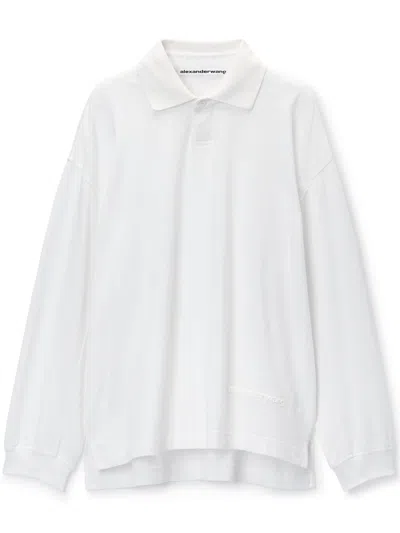 ALEXANDER WANG COTTON JERSEY POLO SHIRT