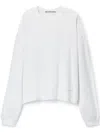 Alexander Wang Cotton Jersey T-shirt In Weiss
